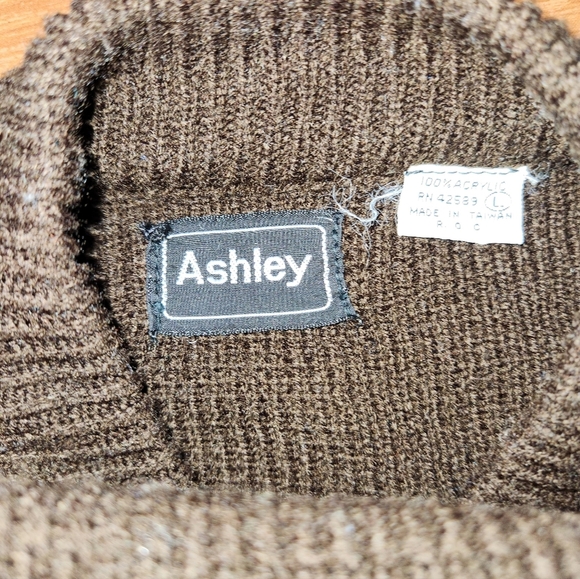 Vintage Ashley Knit Unisex Multicolored Patterned Pullover Sweater Size Large - Picture 8 of 12